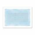 Watercolor Sympathy Sympathy Card - Silver Lined White Fastick  Envelope